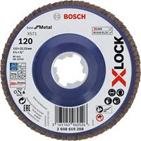 Bosch 2608619208 X-Lock Lamellenschijf Best for Metal - Recht - Kunststof - K120 - X571 - 115mm