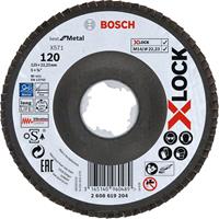 Bosch 2608619204 X-Lock Lamellenschijf Best for Metal - Schuin - Glasvezel - K120 - X571 - 125mm