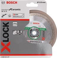 Bosch X-LOCK Diamanttrennscheibe Standard for Ceramic, D 115mm