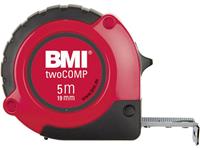 Taschenrollbandmaß twoCOMP Magnet L.2m Band-B.16mm m.Gürtelclip BMI