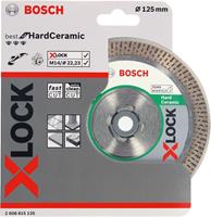 Ø 125mm X-LOCK Diamanttrennscheibe Best for Hard Ceramic - BOSCH