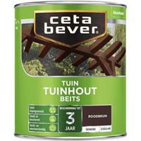 CetaBever tuinhoutbeits dekkend roodbruin zijdeglans 750 ml