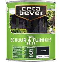 CetaBever tuinbeits schuur & tuinhuis dekkend zwart 750 ml