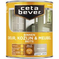 CetaBever binnenbeits deur, kozijn en meubel transparant grey wash zijdeglans 750 ml