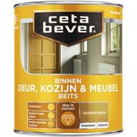 CetaBever binnenbeits deur, kozijn en meubel transparant donker eiken zijdeglans 750 ml