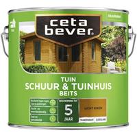CetaBever tuinbeits schuur & tuinhuis transparant licht eiken zijdeglans 2,5 l