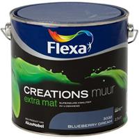 Flexa Creations muurverf extra mat blueberry dream 2,5 l
