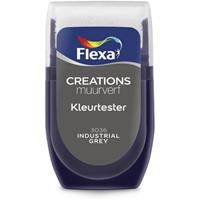 Flexa Creations muurverf Kleurtester Industrial Grey 30ml