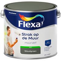 Flexa Strak op de muur woudgroen mat 2,5 liter