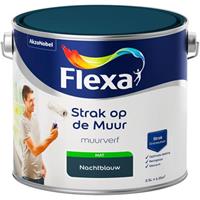 Flexa Strak op de muur nachtblauw mat 2,5 liter