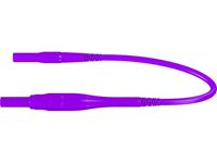 Stäubli XSMF-419 Meetsnoer [Banaanstekker 4 mm - Banaanstekker 4 mm] 1.00 m Violet 1 stuk(s)
