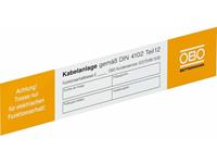 OBO Bettermann KS-E DE - Wall text plate for fire partitioning KS-E DE