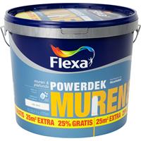 Flexa Powerdek RAL9010 gebroken wit 10 liter + 25%