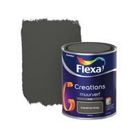 Flexa Creations muurverf industrial grey krijt 1 liter