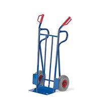 Rollcart Transportsysteme Steekwagen van stalen buizen, draagvermogen 250 kg, banden van massief rubber