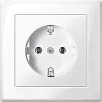 Schneider MEG2301-1419 - Socket outlet protective contact white MEG2301-1419, special offer