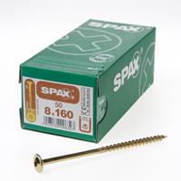 Spax Spaanplaatschroef Tellerkop discuskop gebruineerd T40 8 x 160mm