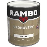 Rambo Grondverf hout buiten wit dekkend 750 ml