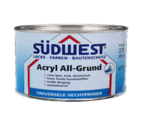 Sudwest acryl allgrund u51 9105 zwart 375 ml
