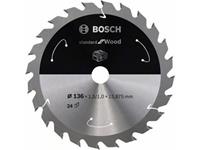 Bosch Bosch 2608837668 Hardmetaal-cirkelzaagblad 136 x 20 mm Aantal tanden: 24 1 stuk(s)
