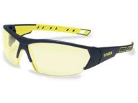 Uvex i-works 9194365 Veiligheidsbril Incl. UV-bescherming Antraciet, Geel DIN EN 166