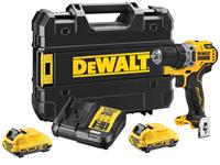 DeWALT DCD701D2-QW 12V Schroef-boormachine met 2 accu's 2.0Ah in koffer