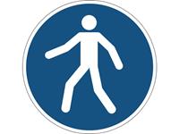 DURABLE Sicherheitskennzeichen , Fußgängerweg benutzen,
