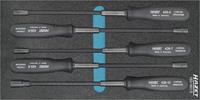 HAZET Steckschlüssel-Satz 163-461/5 5 Werkzeuge flexibel SW5-10mm Ordnungssystem Gr.1/3 SmartCase L