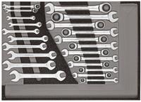 GEDORE R22350006 Werkzeugsatz Maul-Ringratschenschlüssel, Doppelmaulschlüssel