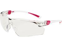 Univet 506UP Schutzbrille mit Antibeschlag-Schutz, inkl. UV-Schutz Weiß, Rosa DIN EN 166