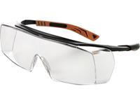 Univet 5X7 Überbrille mit Antibeschlag-Schutz, inkl. UV-Schutz Schwarz, Orange DIN EN 166