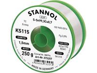 Stannol KS115 Soldeertin, loodvrij Spoel Sn99,3Cu0,7 ROM1 250 g 1.5 mm