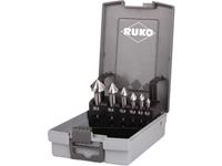 RUKO 102152RO Kegelverzinkboorset 6-delig 6.3 mm, 8.3 mm, 10.4 mm, 12.4 mm, 16.5 mm, 20.5 mm HSS Cilinderschacht 1 set(s)