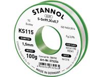Stannol KS115 Soldeertin, loodvrij Spoel Sn99,3Cu0,7 ROM1 100 g 1.5 mm