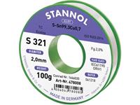 stannol S321 2,0% 2,0MM SN99,3CU0,7 CD 100G Soldeertin, loodvrij Loodvrij, Spoel Sn99.3Cu0.7 100 g 2 mm