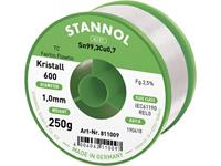 Stannol Kristall 600 Fairtin Soldeertin, loodvrij Loodvrij Sn99,3Cu0,7 REL0 250 g 1 mm