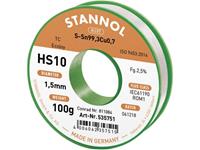 Stannol HS10 2510 Soldeertin, loodvrij Spoel Sn99,3Cu0,7 ROM1 100 g 1.5 mm