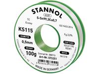 stannol KS115 Soldeertin, loodvrij Spoel Sn99.3Cu0.7 100 g 0.5 mm