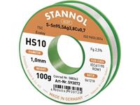 stannol HS10 2510 Soldeertin, loodvrij Spoel Sn95Ag4Cu1 100 g 1.0 mm