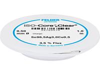 Felder Löttechnik ISO-Core Clear SAC305 Soldeertin Spoel Sn96,5Ag3Cu0,5 0.5 mm