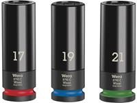 wera Wheel Impaktor C Set 1 Steckschlüsseleinsatz-Set 17 mm, 19 mm, 21mm 3teilig 1/2