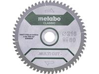 Metabo Sägeblatt "multi cut cut - classic", 254x2,6/1,8x30 Z60 FZ/TZ 5°neg - 628666000