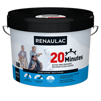 Praxis Renaulac latex 20 Minutes zijdeglans wit 10L