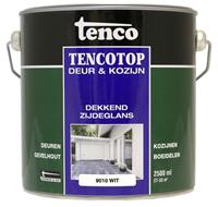 Tenco top Deur & Kozijn beits zijdeglans wit 9010 2,5L