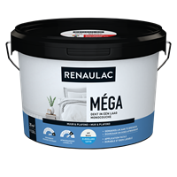 Praxis Renaulac latex Méga zijdeglans wit 2,5L