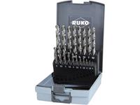 RUKO 214214RO HSS-G Metaal-spiraalboorset 19-delig DIN 338 Cilinderschacht 1 set(s)