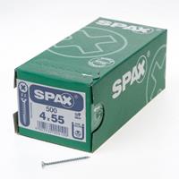 SPAX Senkkopf 4.0x 55 Vollgewinde Pozidriv 2 Wirox-Silber mit Bewertung Inhalt: 500 Stück