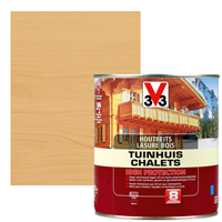 V33 houtbeits Tuinhuis High Protection lichte eik zijdeglans 0,75L