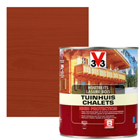 V33 houtbeits Tuinhuis High Protection mahonie zijdeglans 0,75L