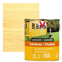 V33 houtbeits Tuinhuis transparant zijdeglans 2,5L